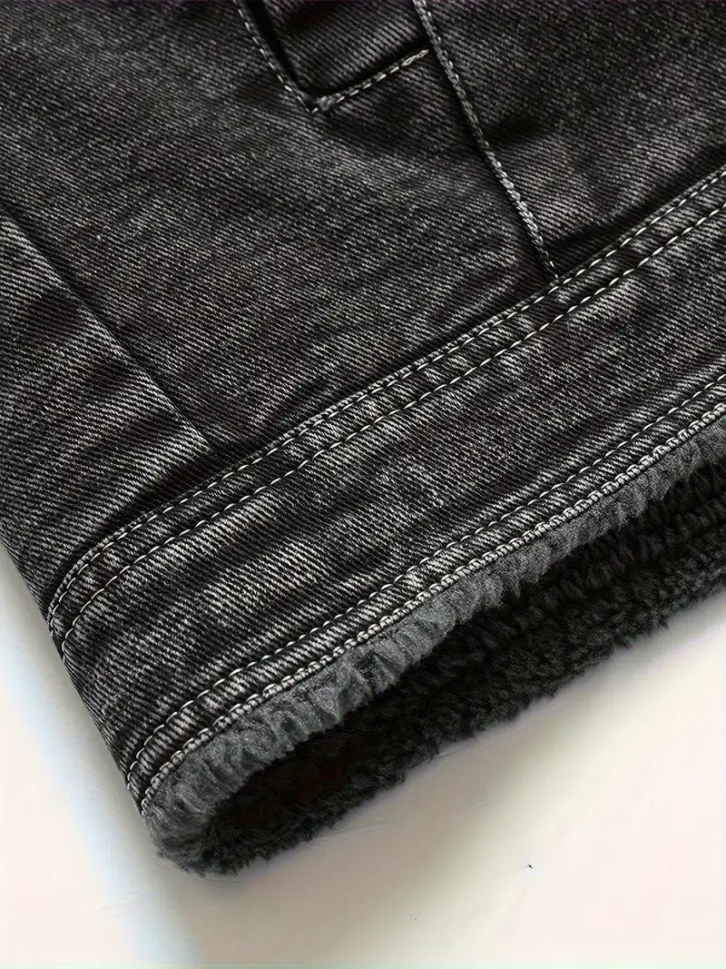 Kurtka Jeansowa Geoffroy – Surowy Styl Spotyka Nowoczesne Ciepło