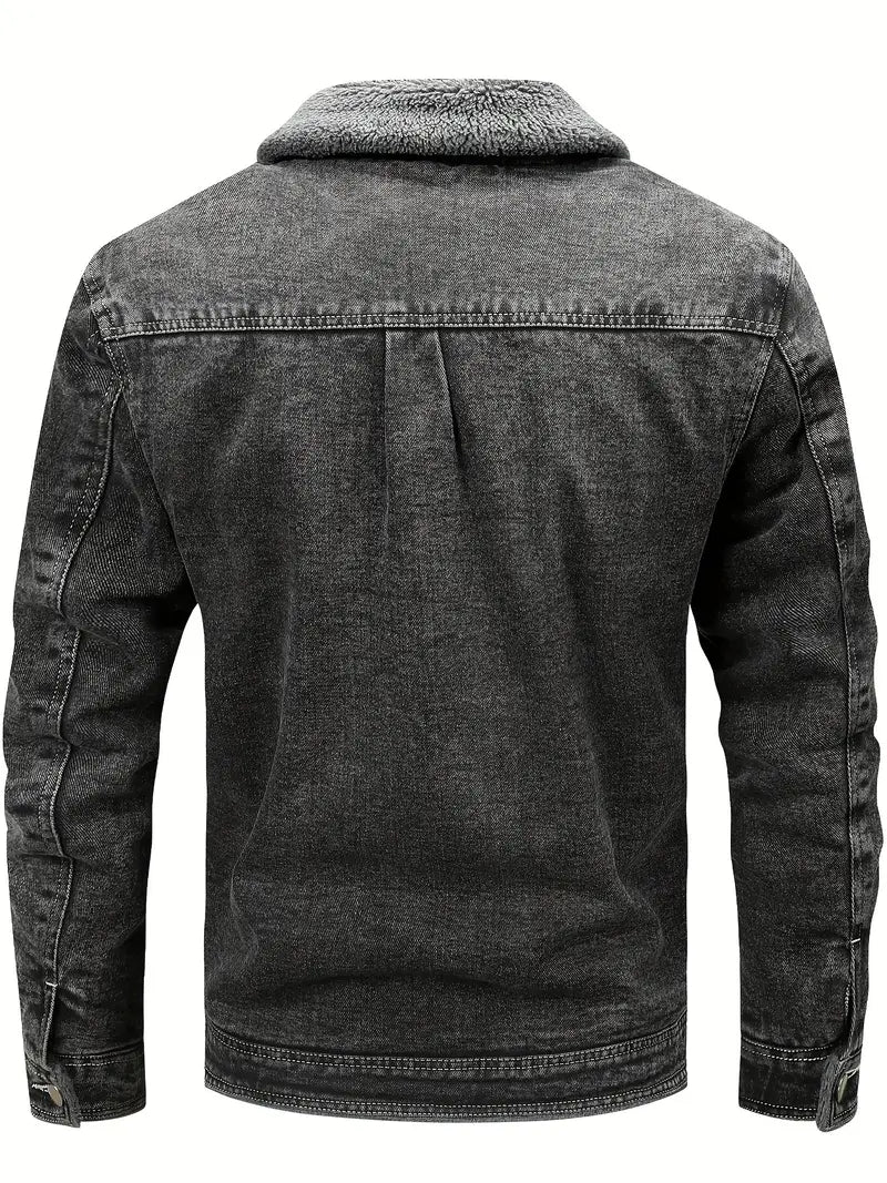Kurtka Jeansowa Geoffroy – Surowy Styl Spotyka Nowoczesne Ciepło