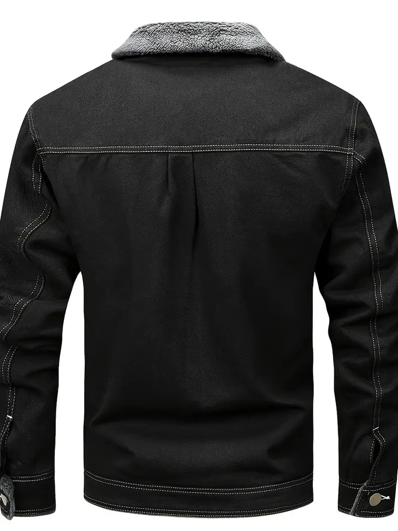 Kurtka Jeansowa Geoffroy – Surowy Styl Spotyka Nowoczesne Ciepło