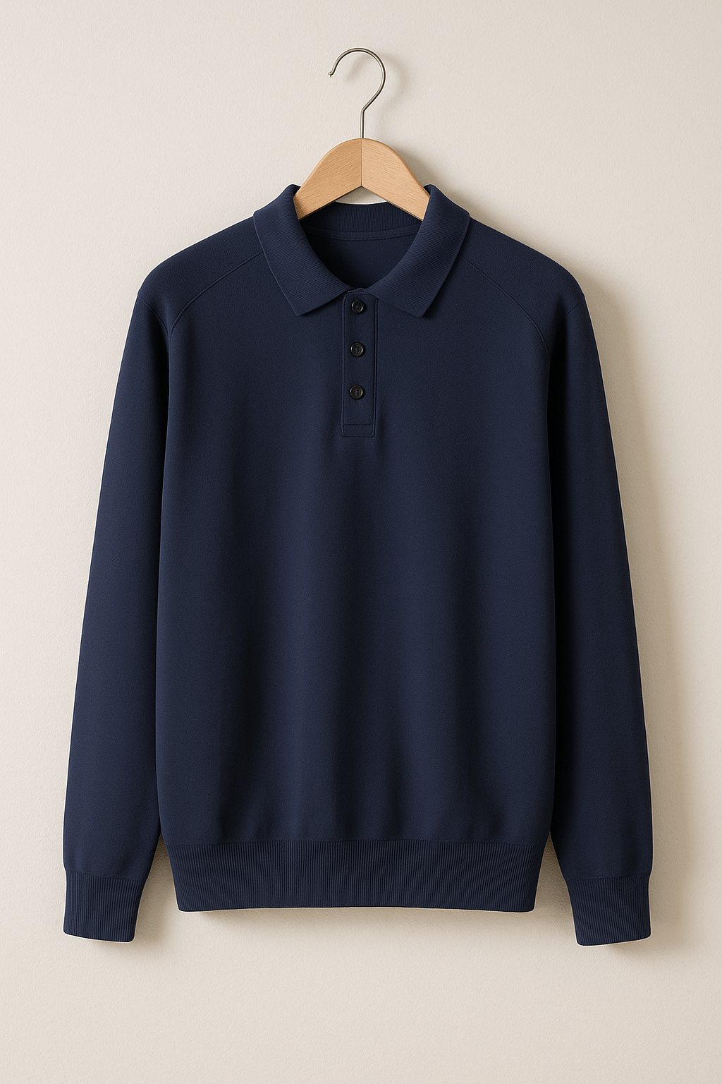 Luke Strick Poloshirt Langarm