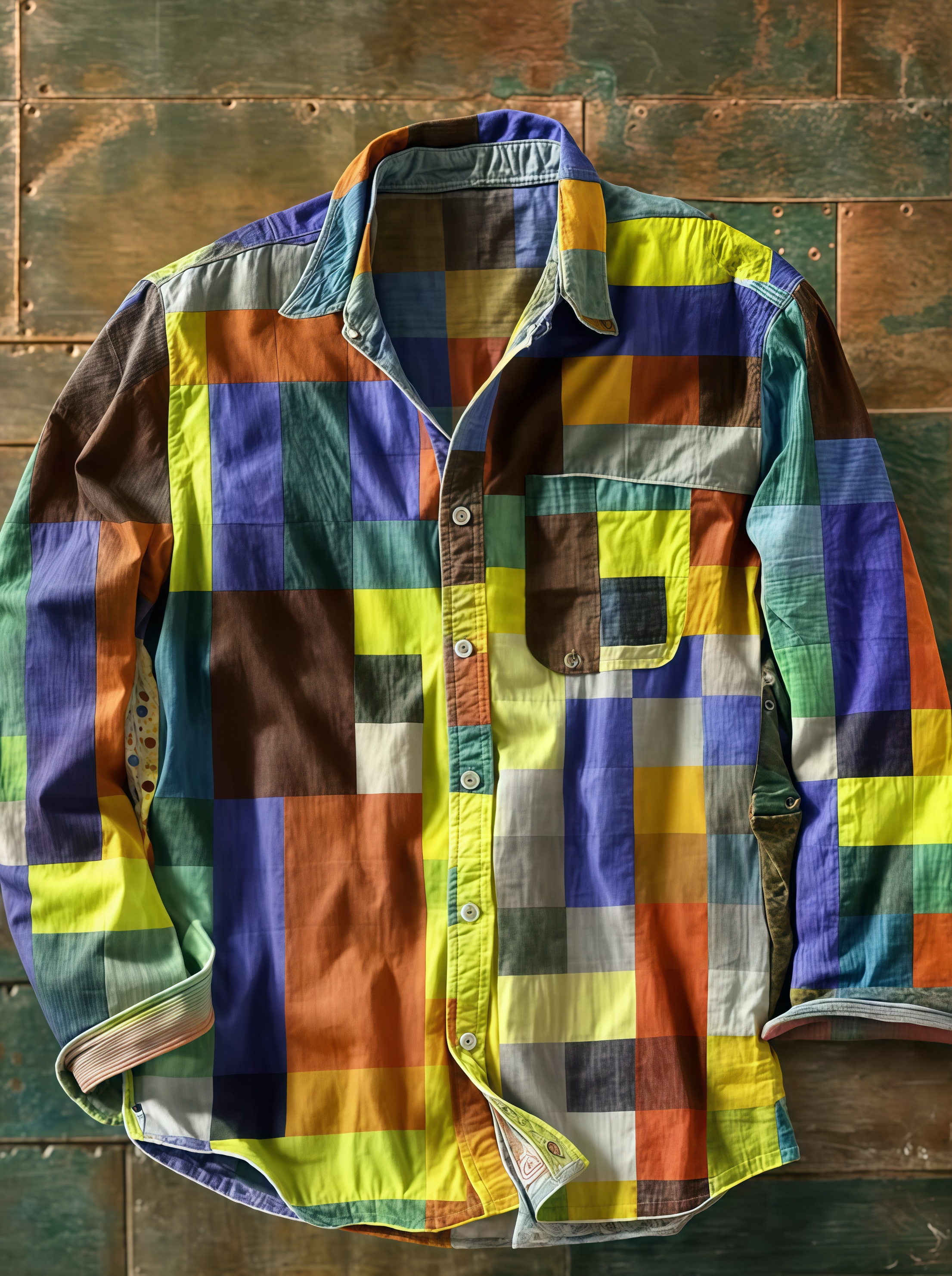 Lucas | Hemd mit langen Ärmeln und Tasche