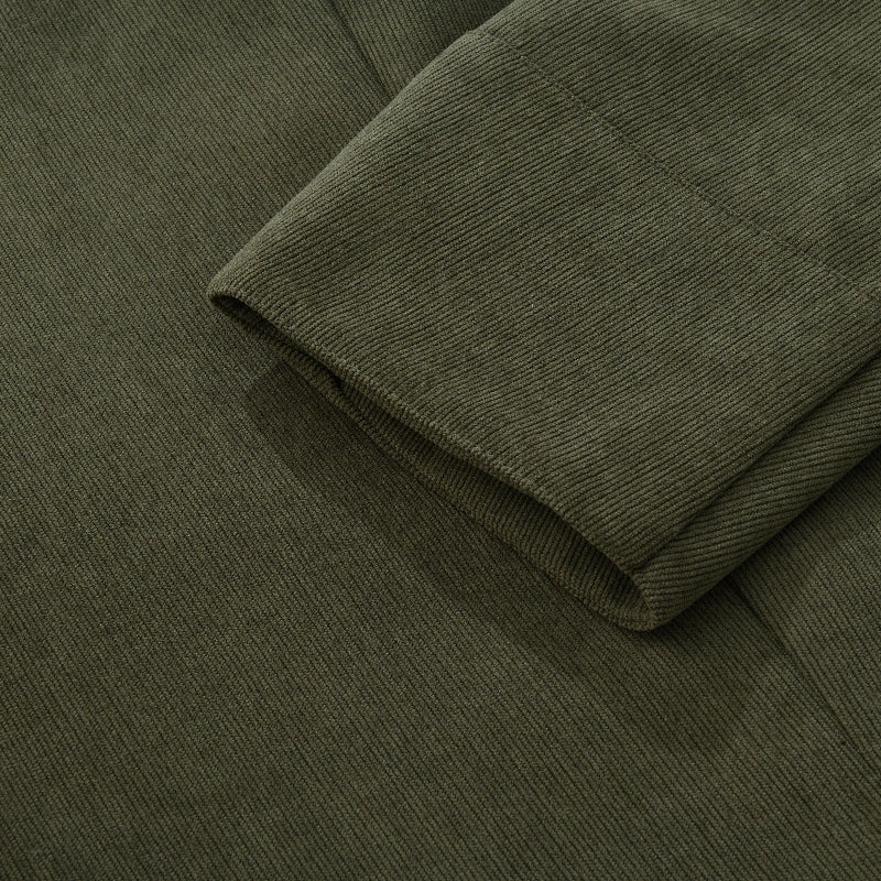 Mateusz - Płaszcz z Kołnierzem z Vintage Sztruksu