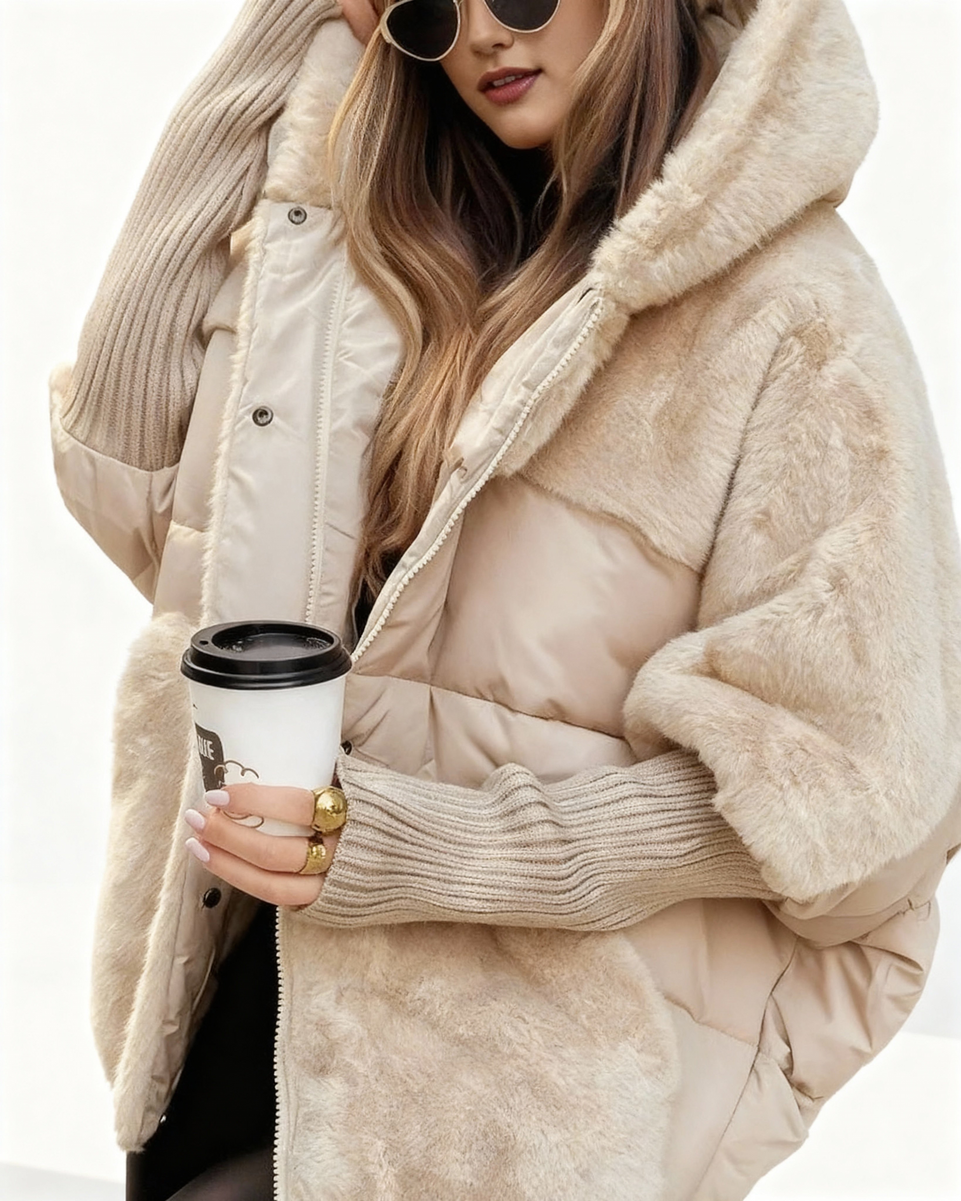 Puchowa kurtka z kapturem LENA – ciepło w dobrym stylu