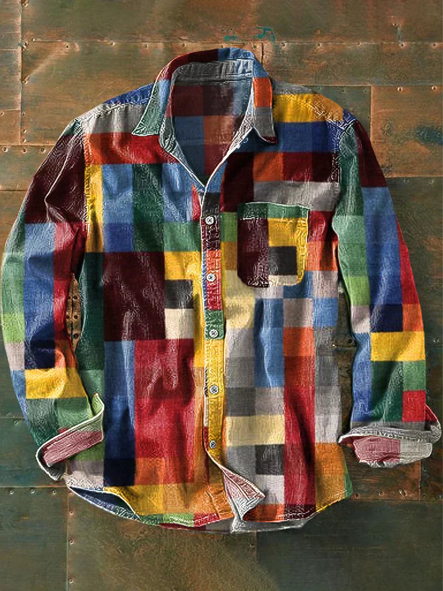 Lucas | Hemd mit langen Ärmeln und Tasche