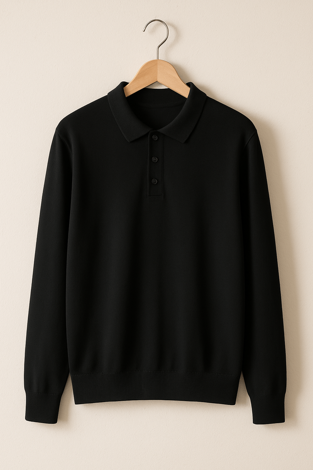 Luke Strick Poloshirt Langarm